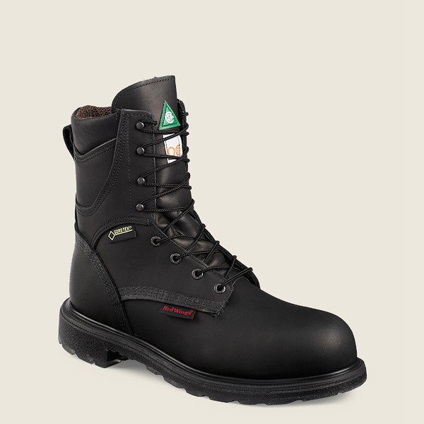 Red Wing Safety Boots Mens Black - Supersole® 2.0 - 8-inch Insulated Waterproof Csa Toe - 3752109-IO